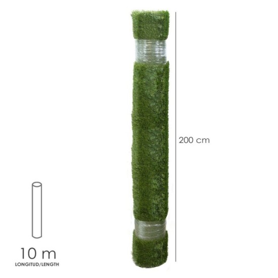 Cesped Artificial 20 mm, Rollo 2x10 metros, Césped Moqueta Para Interior y Exterior, Jardín, Terraza, Balcón, Uso Domestico al p