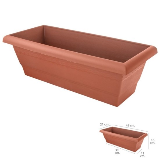 Jardinera Balcon Saturnia 49x21x16 cm, al por Mayor | Almacén de Ferretería