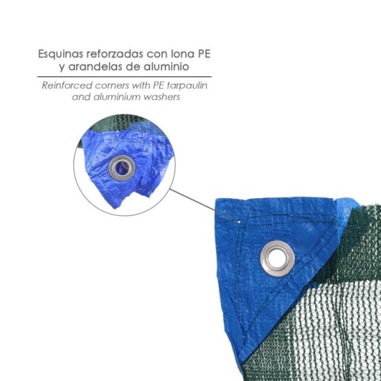 Mantas Aceituna 3 x 6 Metros, Multiusos 100% Hdpe Gramaje 90 Gr/m2, Reforzada, Con Ojales, Mantos Aceituna, Fardos Aceituna, al 