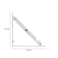 Palomilla Wolfpack Abatible Blanca 200 mm,