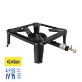 Hornillo Gas 4 Pies 40x40 cm, Potencia 7,000 Watts, al por Mayor | Almacén de Ferretería