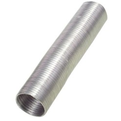 Tubo Aluminio Compacto Gris Ø 125 mm, / 5 metros