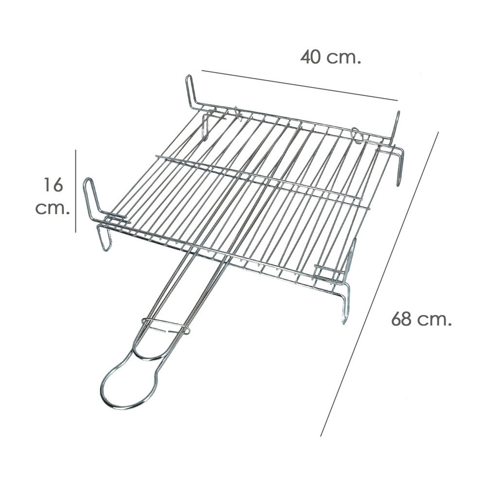 Parrilla Barbacoa Doble 40x40 cm, al por Mayor | Almacén de Ferretería