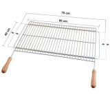 Parrilla Barbacoa Extensible 60/70x40cm Zincada al por Mayor | Almacén de Ferretería