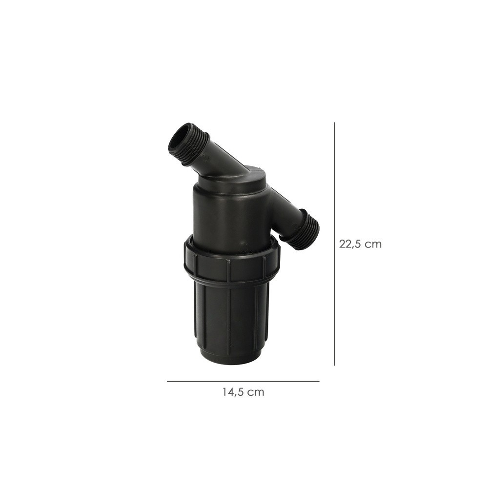 Filtro Con Malla Interior 1" Para Sistema De Goteo (Malla 100 Mesh) Riego Por Goteo, Microaspersión, Riego Por Nebulizacion al p
