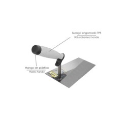 Paleta Wolfpack Plus Mango de Goma 341-a/ 180 mm,