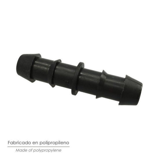 Enlace Simple Para Tuberias Goteo Ø 16 mm, (Bolsa 100 Piezas) Riego Por Goteo, Microaspersión, Riego Por Nebulizacion al por May