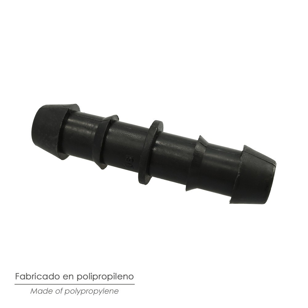 Enlace Simple Para Tuberias Goteo Ø 16 mm, (Bolsa 100 Piezas) Riego Por Goteo, Microaspersión, Riego Por Nebulizacion al por May