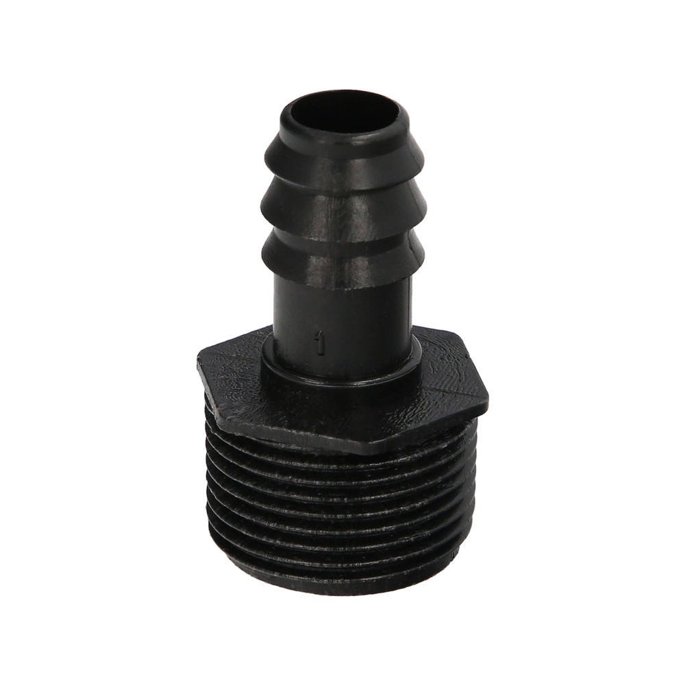 Union Rosca Macho 3/4" A Toma Para Tuberias Goteo Ø 16 mm, (Bolsa 100 uds) Riego Por Goteo, Microaspersión, Riego Nebulizacion a
