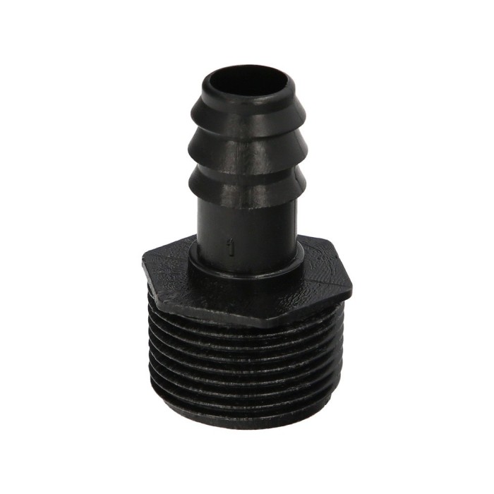 Union Rosca Macho 3/4" A Toma Para Tuberias Goteo Ø 16 mm, (Bolsa 100 uds) Riego Por Goteo, Microaspersión, Riego Nebulizacion a