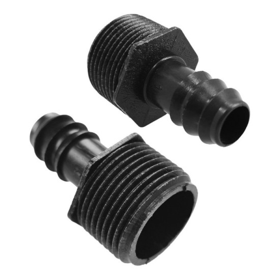 Union Rosca Macho 3/4" A Toma Para Tuberias Goteo Ø 16 mm, (Bolsa 100 uds) Riego Por Goteo, Microaspersión, Riego Nebulizacion a