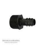Union Rosca Macho 3/4" A Toma Para Tuberias Goteo Ø 16 mm, (Bolsa 100 uds) Riego Por Goteo, Microaspersión, Riego Nebulizacion a