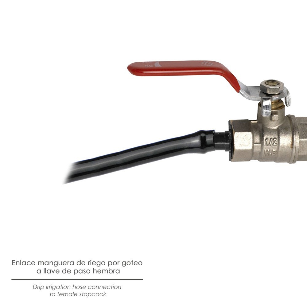 Union Rosca Macho 3/4" A Toma Para Tuberias Goteo Ø 16 mm, (Bolsa 100 uds) Riego Por Goteo, Microaspersión, Riego Nebulizacion a
