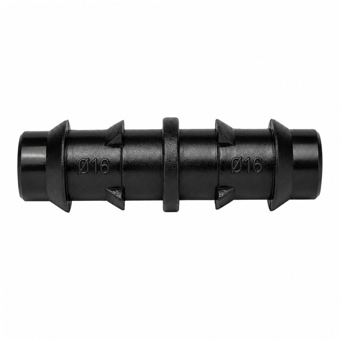 Enlace Simple Para Tuberias Goteo Dentado Tubos de Ø 16 mm, (Blosa 100 piezas) Riego Por Goteo, Microaspersión, Nebulización al 