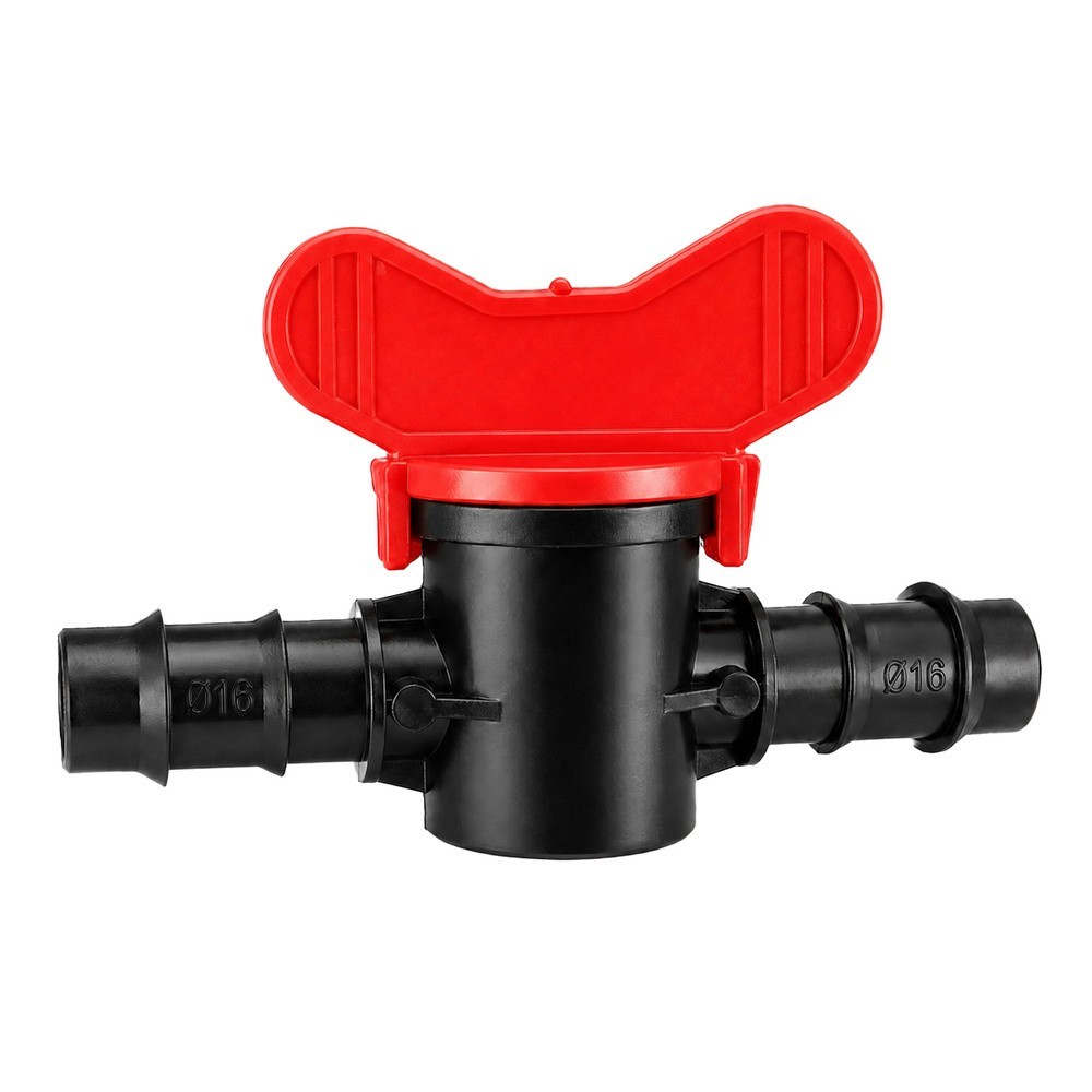 Mini Llave De Paso Para Tuberias Goteo Ø 16 mm, (Bolsa 25 Piezas) Riego Por Goteo, Microaspersión, Nebulización al por Mayor | A