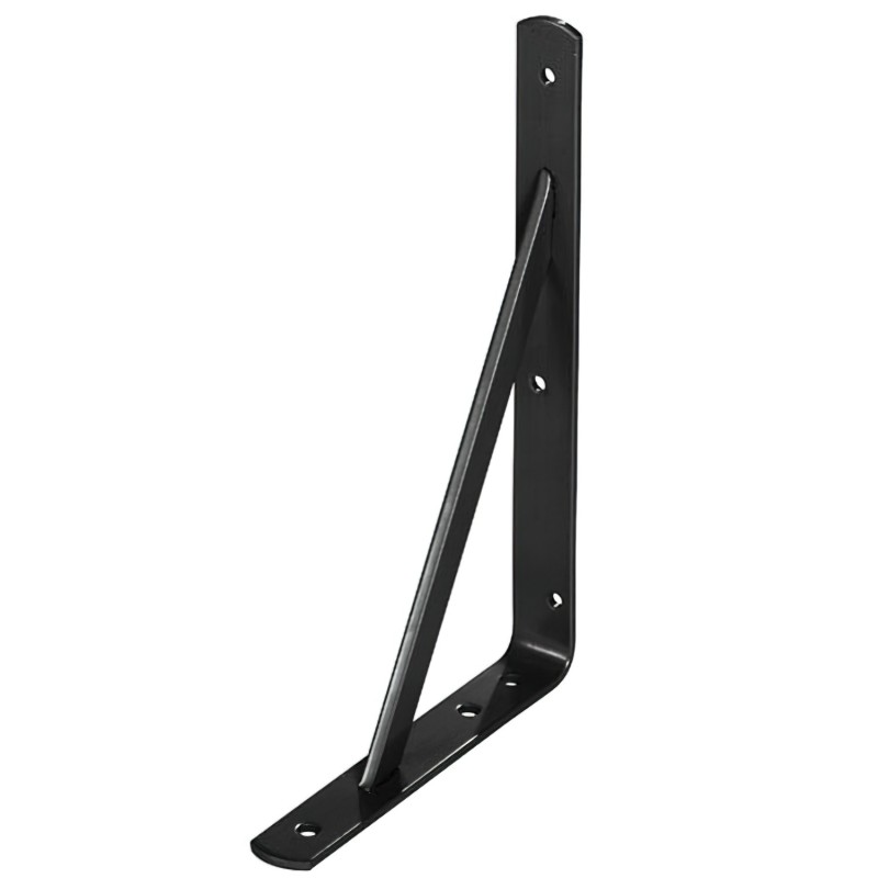 Palomilla Wolfpack Con Refuerzo Negra 400x270 mm,