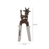 Sacabocados Estrella Industrial 225 mm, Agujeros de Ø 2,0 a 4,5 mm, Alicates Agujeros, Perforador Cuero, Alicates Cinturones, al