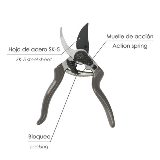 Tijeras Podar KS-8T 215mm,1 Mano al por Mayor | Almacén de Ferretería