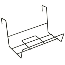 Soporte Para Jardinera Balcon Acero Plastificado Negro 41x18 cm,