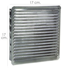 Rejilla Ventilacion Empotrar 17x17 cm, Aluminio