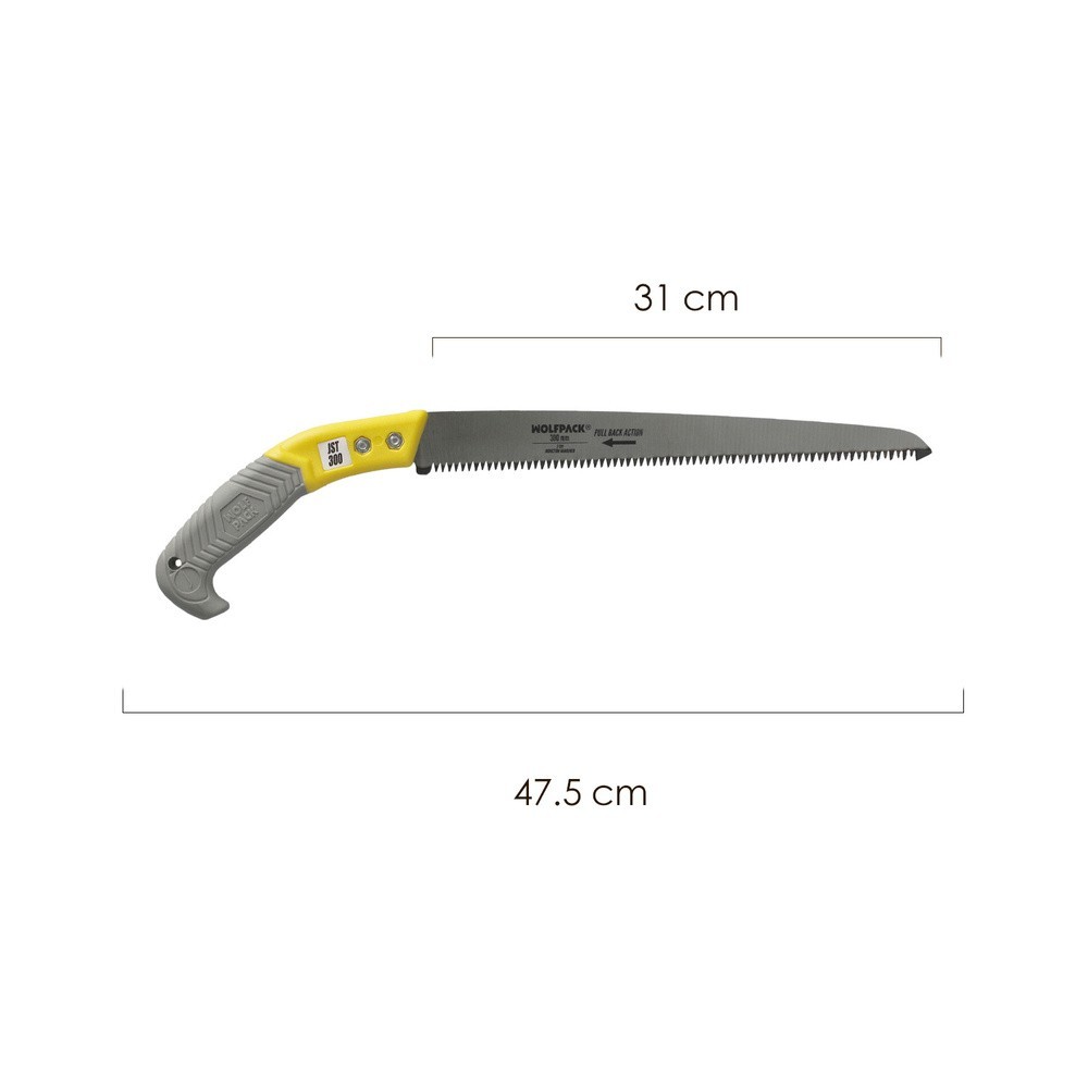 Serrucho Podar Recto Mango TPR JST 300 mm, al por Mayor | Almacén de Ferretería