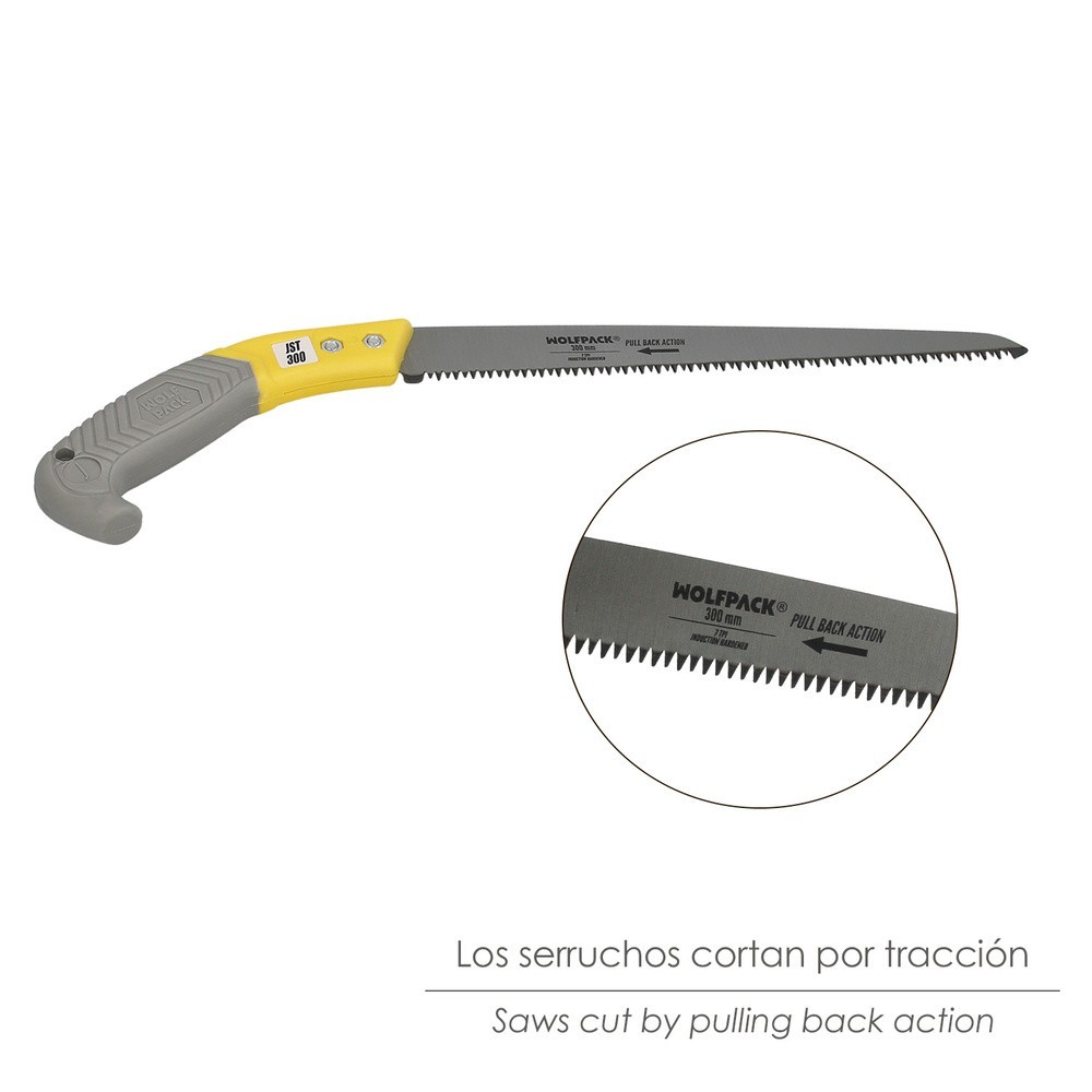 Serrucho Podar Recto Mango TPR JST 300 mm, al por Mayor | Almacén de Ferretería