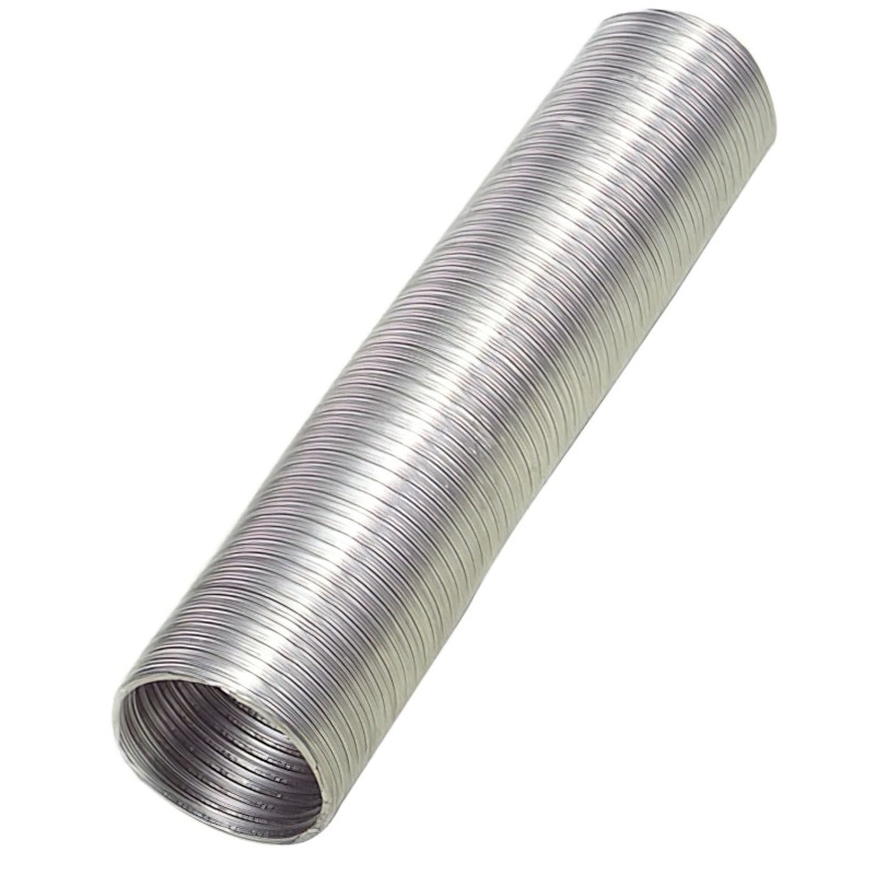 Tubo Aluminio Compacto Gris Ø 100 mm, / 5 metros
