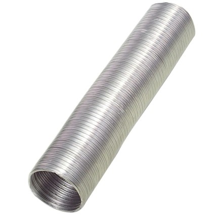 Tubo Aluminio Compacto Gris Ø 100 mm, / 5 metros
