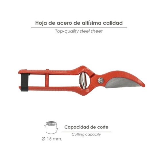Tijeras Podar Forjada Curva   1 Mano  23 cm, al por Mayor | Almacén de Ferretería
