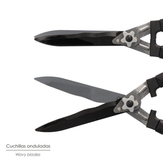 Tijeras Podar Setos 2 Manos Aluminio 63 cm, Hojas Acero Antiadherente, Mango TPR, Ajuste Corte al por Mayor | Almacén de Ferrete