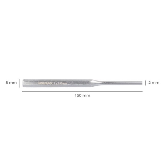 Botador Wolfpack Cilindrico 2 x 8 x 150 mm, Escarpa al por Mayor | Almacén de Ferretería