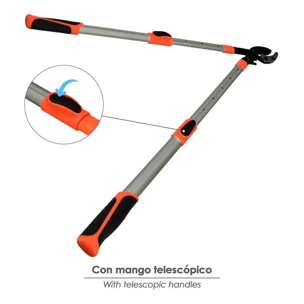 Tijera Podar 2 Manos Sistema Yunque Mangos Telescopicos Aluminio Con Multiplicador De Fuerza al por Mayor | Almacén de Ferreterí