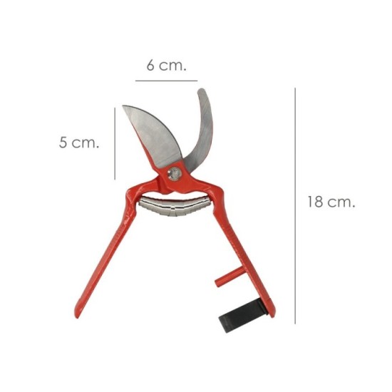 Tijeras Vendimiar Forjada Curva  1 Mano 18 cm, al por Mayor | Almacén de Ferretería