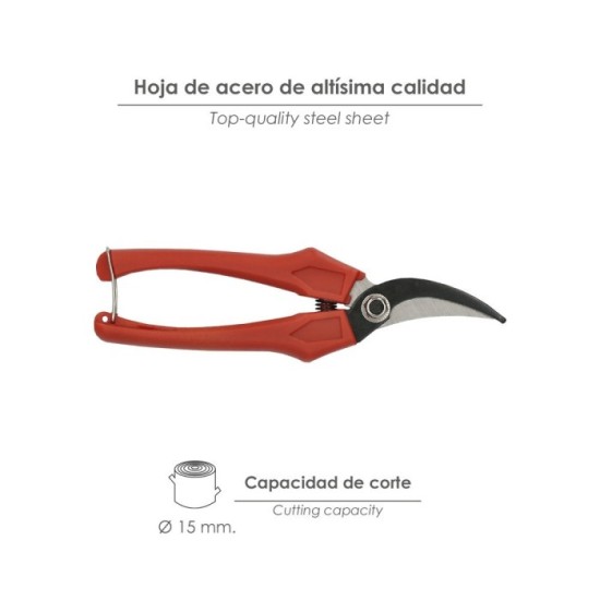 Tijeras Vendimiar Curva 1 Mano   P20/18 cm, al por Mayor | Almacén de Ferretería