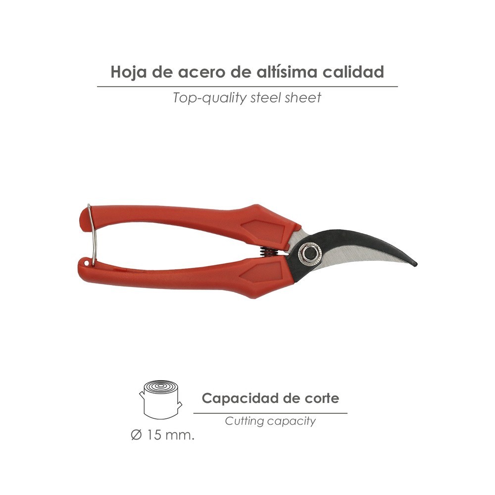 Tijeras Vendimiar Curva 1 Mano   P20/18 cm, al por Mayor | Almacén de Ferretería