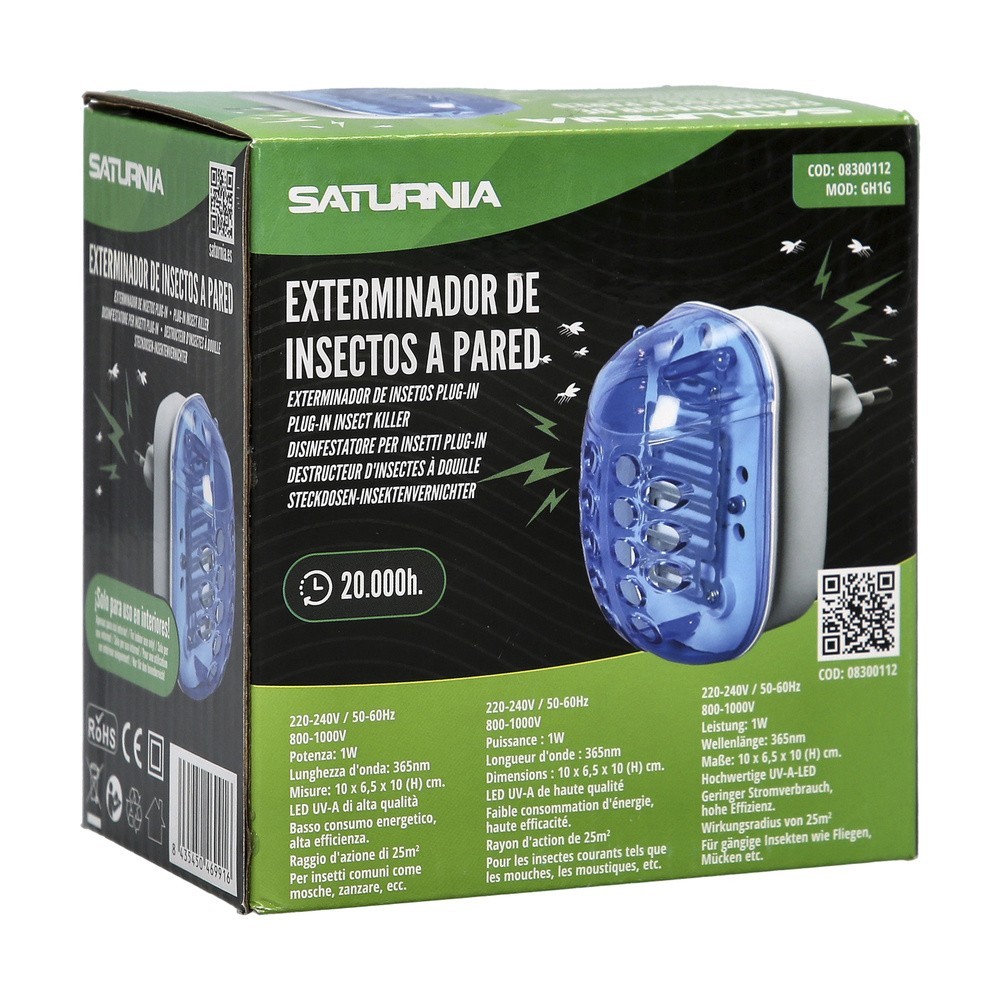 Exterminador De Insectos A Pared 1,5 Watt, al por Mayor | Almacén de Ferretería