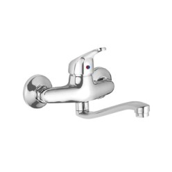 Monomando Fregadero Pared Horizontal, Con cartucho ceramico Ø 40 mm,