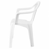 Silla Respaldo Bajo Resina Monobloc, Color Blanco, Modelo  Lyra al por Mayor | Almacén de Ferretería