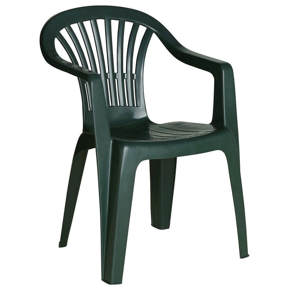 Silla Respaldo Bajo Resina Monobloc, Color Verde, Modelo  Lyra al por Mayor | Almacén de Ferretería