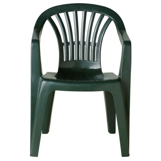 Silla Respaldo Bajo Resina Monobloc, Color Verde, Modelo  Lyra al por Mayor | Almacén de Ferretería