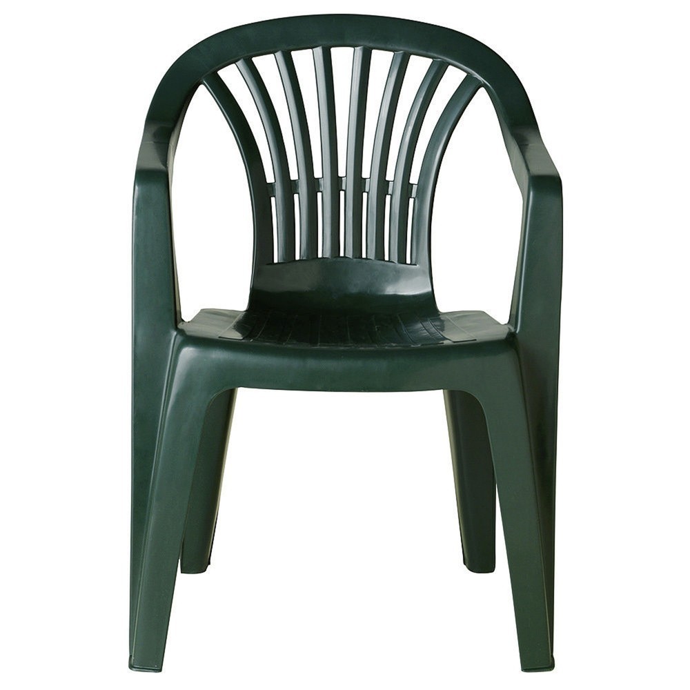 Silla Respaldo Bajo Resina Monobloc, Color Verde, Modelo  Lyra al por Mayor | Almacén de Ferretería