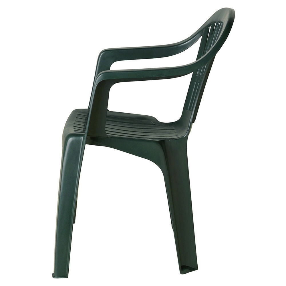 Silla Respaldo Bajo Resina Monobloc, Color Verde, Modelo  Lyra al por Mayor | Almacén de Ferretería