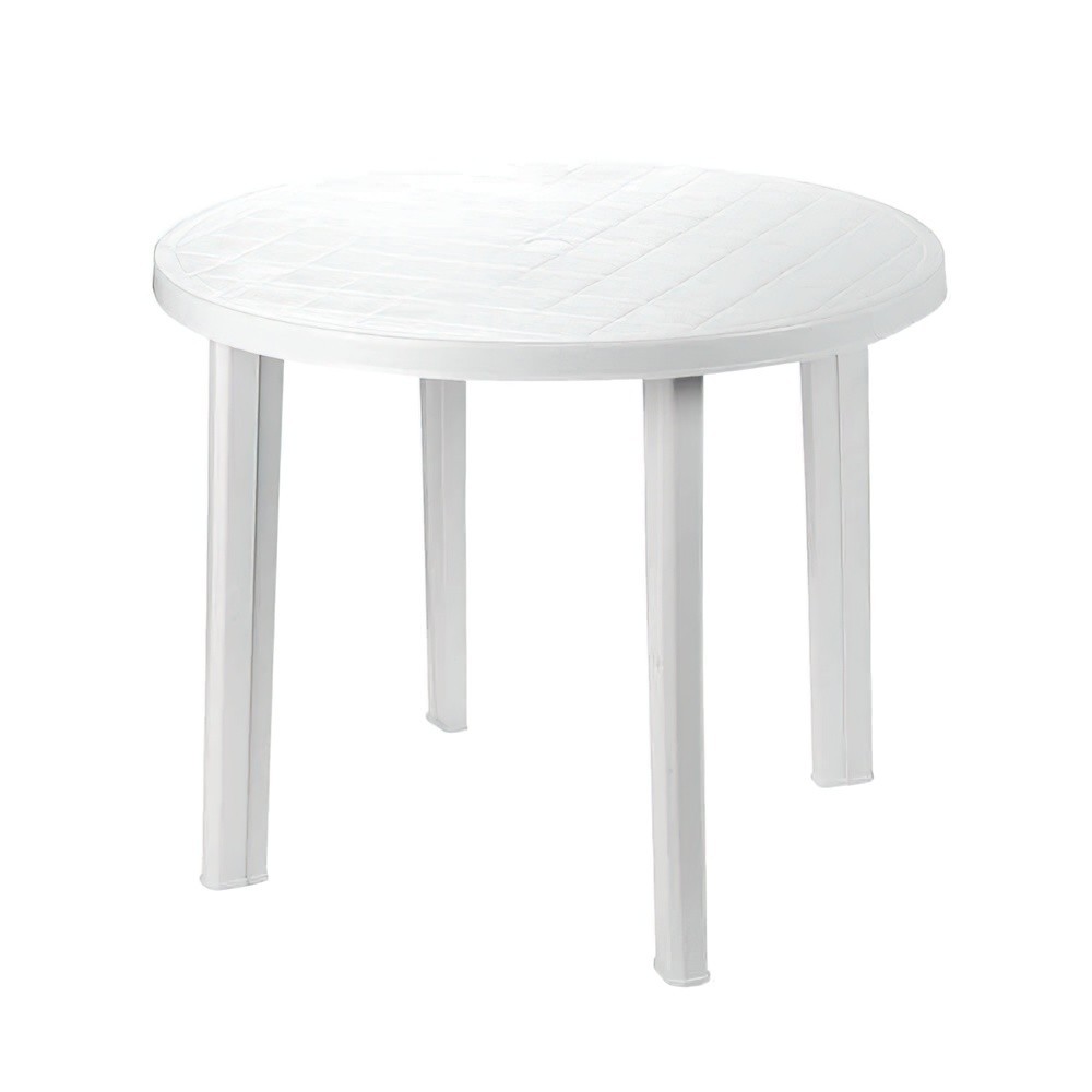 Mesa Resina Blanca Diametro 90 cm, al por Mayor | Almacén de Ferretería