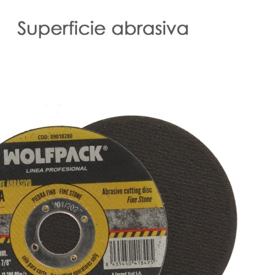 Disco Corte Abrasivo Piedra Fino Ø 115 x Ø 22 mm, Espesor 1,2 mm, Disco Radial / Amoladora Universal Con Todas Las Amoladoras, a