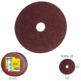 Disco Lija Hierro 115x22 mm, Grano  24 (Paquete 25 unidades) al por Mayor | Almacén de Ferretería