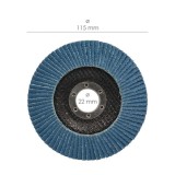 Disco Laminas Abrasivo Para Amoladora Ø 115 mm, Grano 60 Disco Laminado Acero, Disco Lija Acero Inoxidable, Disco Pulidor Acero 