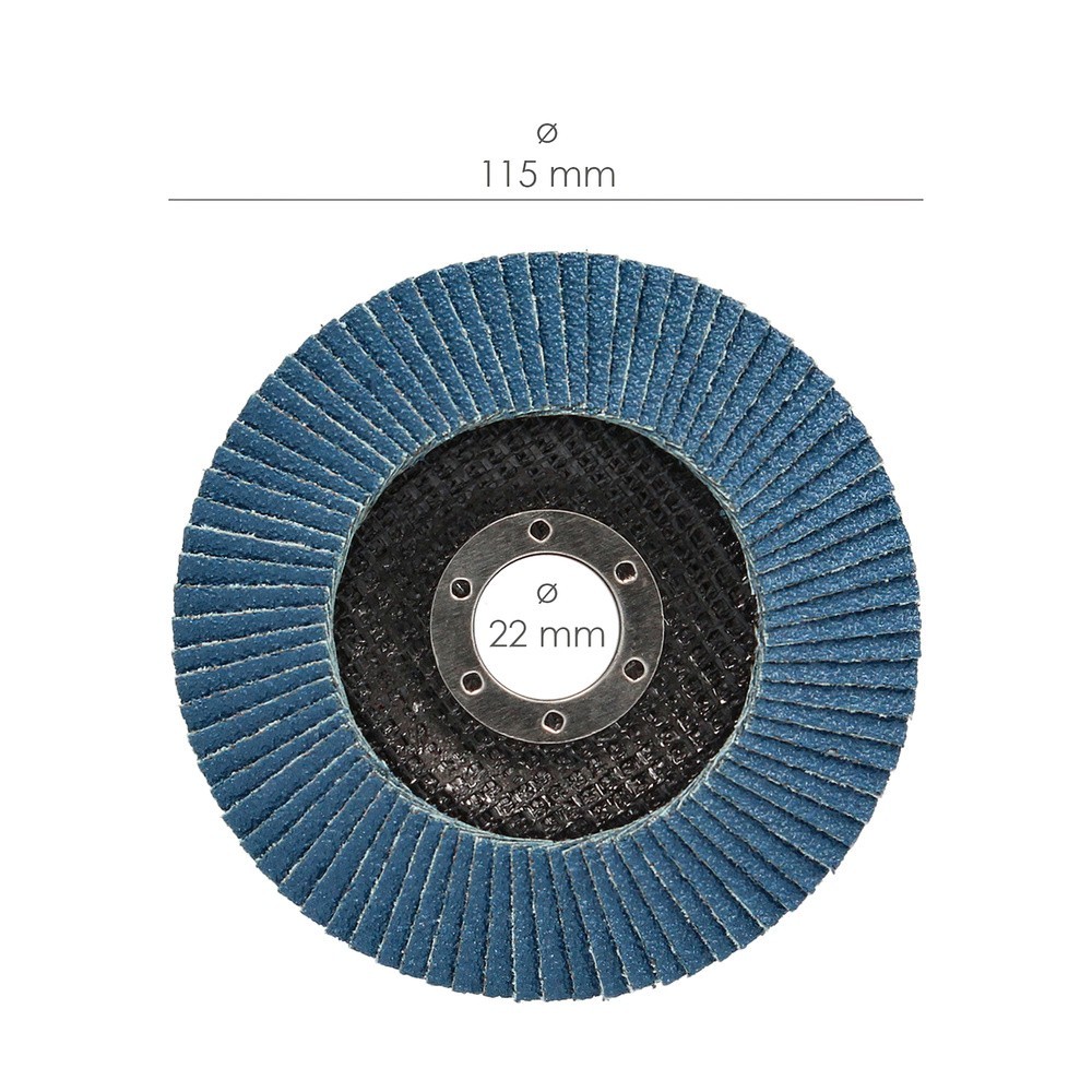 Disco Laminas Lija Circonio 115x22 mm, Grano 120 al por Mayor | Almacén de Ferretería