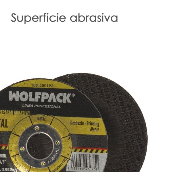 Disco Repasar Abrasivo Ø 115 x Ø 22 mm, Espesor 6,4 mm, Disco Radial / Amoladora Universal Compatible Con Todas Las Amoladoras a