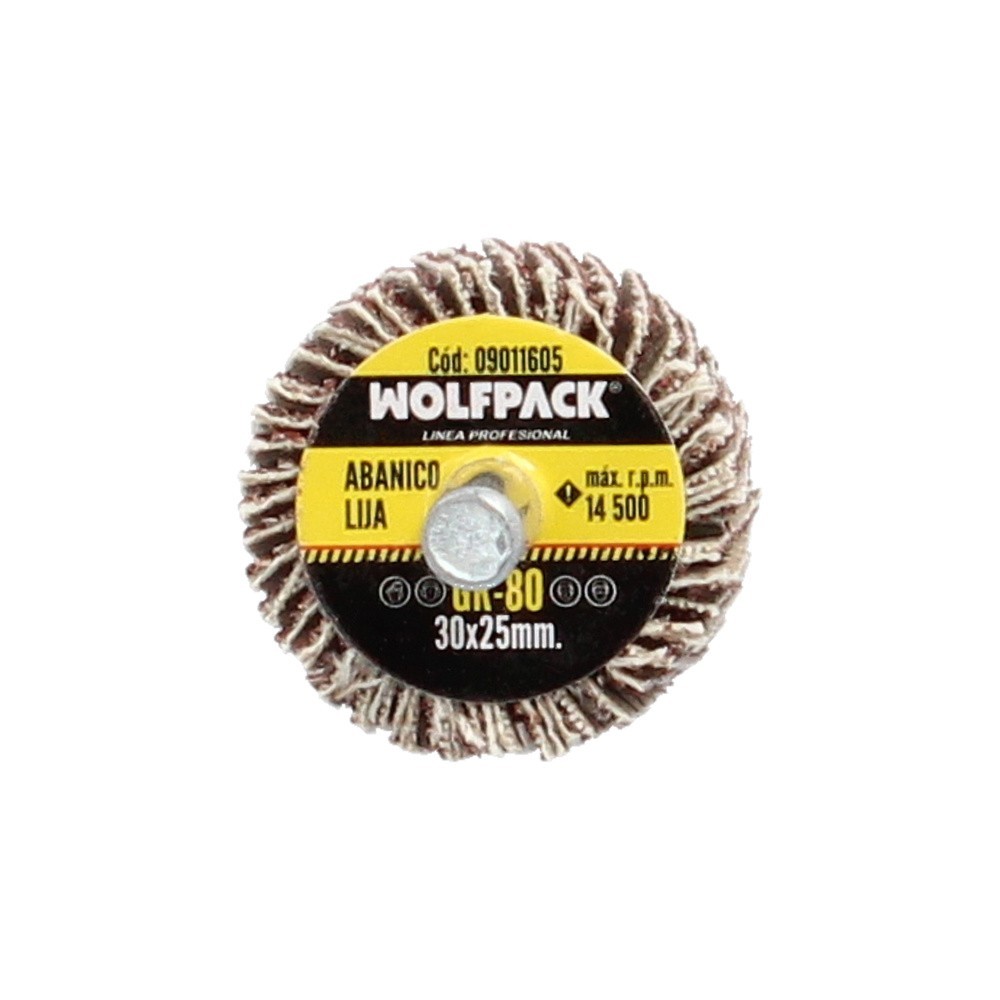 Abanico Lija Grano 80 Medida Ø 30 x 25 mm, Disco Abrasivo Laminas, Ruedas Mil Hojas, Ruedas Abrasivas,Lijado,Desbaste,Pulir al p