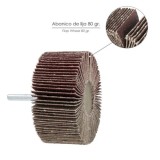 Abanico Lija Grano 80 Medida Ø 80 x 40 mm, Disco Abrasivo Laminas, Ruedas Mil Hojas, Ruedas Abrasivas,Lijado,Desbaste,Pulir al p